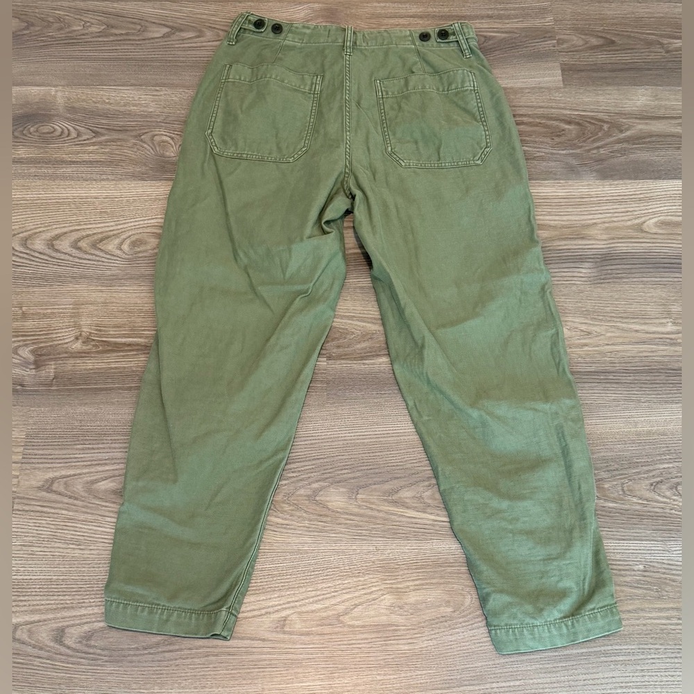 Madewell Griff Tapered Fatigue Cargo Pant Green Women’s size 26 - Picture 9 of 10